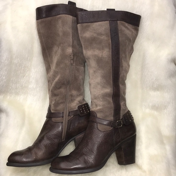 Naturalizer Shoes - Naturalizer GLASSY Leather Riding Boots Size 11 💋